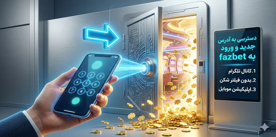 دسترسی به آدرس جدید و ورود به fazbet