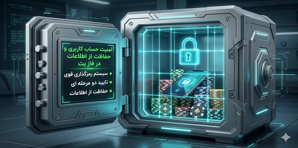 امنیت حساب کاربری و حفاظت از اطلاعات در فاز بت